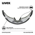 thumbnail image 4 of UVEX Sportstyle 228 - Unisex Adults Sports Eyewear Black Sand Matte/Silver - Anti-Fog & 100% UV Protection, 4 of 9
