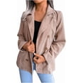 thumbnail image 1 of Abrigos casuales de moda de primavera para mujer, prendas de abrigo de punto de algodón, abrigos de invierno con botones, 1 of 5