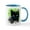 White/Blue Inside, variant on CafePress - BLACK CAT & SNOWFLAKES - 11 oz Ceramic Mug - Novelty Coffee Tea Cup