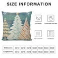 thumbnail image 5 of Shiartex  Christmas Tree Pillow Covers Cyan Blue Green Pine Trees Rustic Style Nature Forest Geometric Print Decorative Throw Pillows Winter Christmas Decor Cushion Case for Home Sofa Bed, 5 of 5