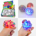 thumbnail image 1 of Mesh Relieve Stress Ball Colored Beads Led Luminous Grape Funny Squeeze Ball Toy, 1 of 7
