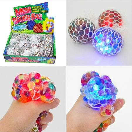 Acheter Boule anti-Stress en maille 10ML, LED scintillante, jouets de raisin,  balle anti-Stress pour soulager l'anxiété