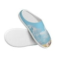 thumbnail image 3 of Lsque Cute Pink Mushrooms Pattern Womens Comfort Cotton on Scuff With Memory Foam and Anti-skid Sole Slipper-44/45, 3 of 7