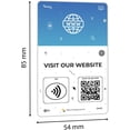 thumbnail image 3 of Custom Reusable Tag-Tap/QR Website Review Card -1 Pack Instant Website Reviews Card - QR Code and NFC Cards for Business, Website Review Tap Card, 3 of 5