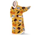 thumbnail image 1 of Manta de franela súper larga con mangas para parejas, bata acogedora, cálida para el hogar, sudaderas con capucha de invierno, manta de TV de lana, regalo de gran tamaño, 1 of 4