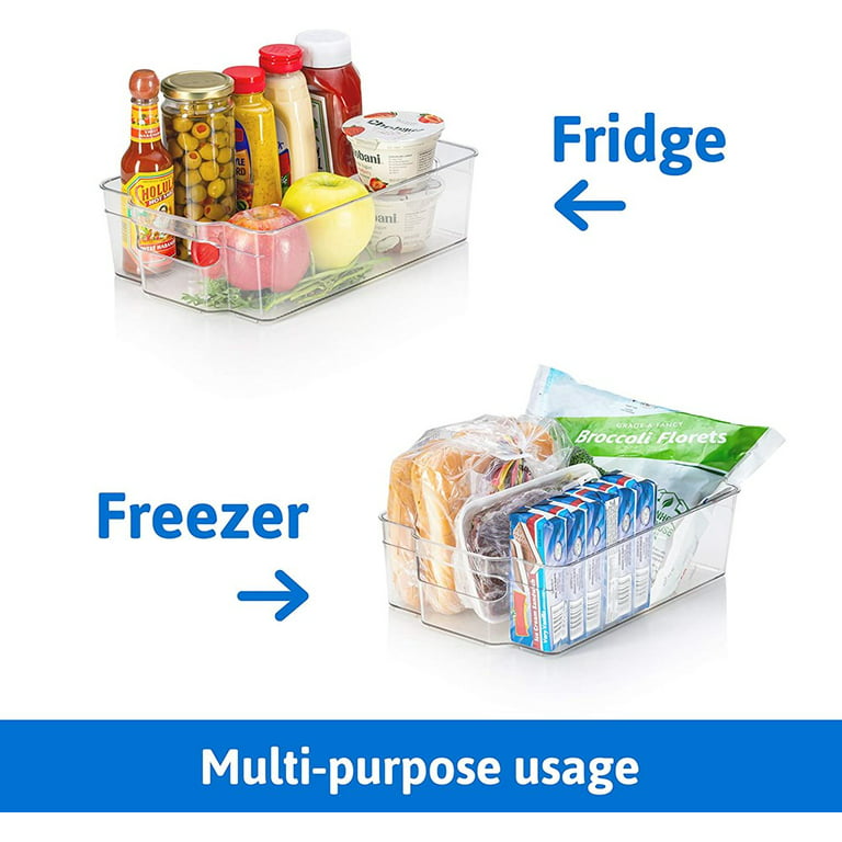 Refrigerator Door Organizer Bins - Hyjjlele 6 Pack  