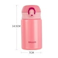 thumbnail image 5 of SPRING PARK 300ML Wide Mouth Lid Water Bottle Stainless Steel Reusable Mini Vacuum Insulated with Leak Proof Flex Cap, 5 of 7
