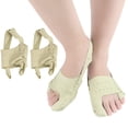 thumbnail image 1 of 1 Pair Bunion Corrector Fake Leather Breathable Bunion Relief Toe Straightener, 1 of 10
