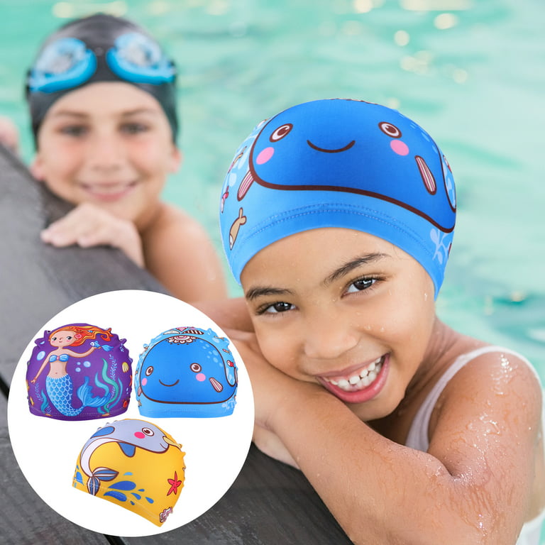 Frcolor Swimming Swim Cap Caps Kids Bathing Hatpool Funny Caps