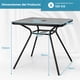 thumbnail image 3 of Mesa de comedor Costway Mesa de Bistro 80 x 80 x 72,5 cm Gris, 3 of 9