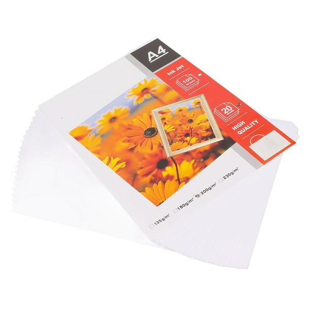 Papel Fotográfico De Alta Luminosidad, Papel Fotográfico Mate De 8,3x11,7 Pulgadas Para Imprimir Fotografías Para Documentos