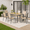 6-Textilene Chair-Brown, variant on Patio Table and Chairs Set With Umbrella Hole, Asofer 7 Pieces Outdoor Dining Set, Stackable Textilene Chairs for Porch& Yard, Brown
