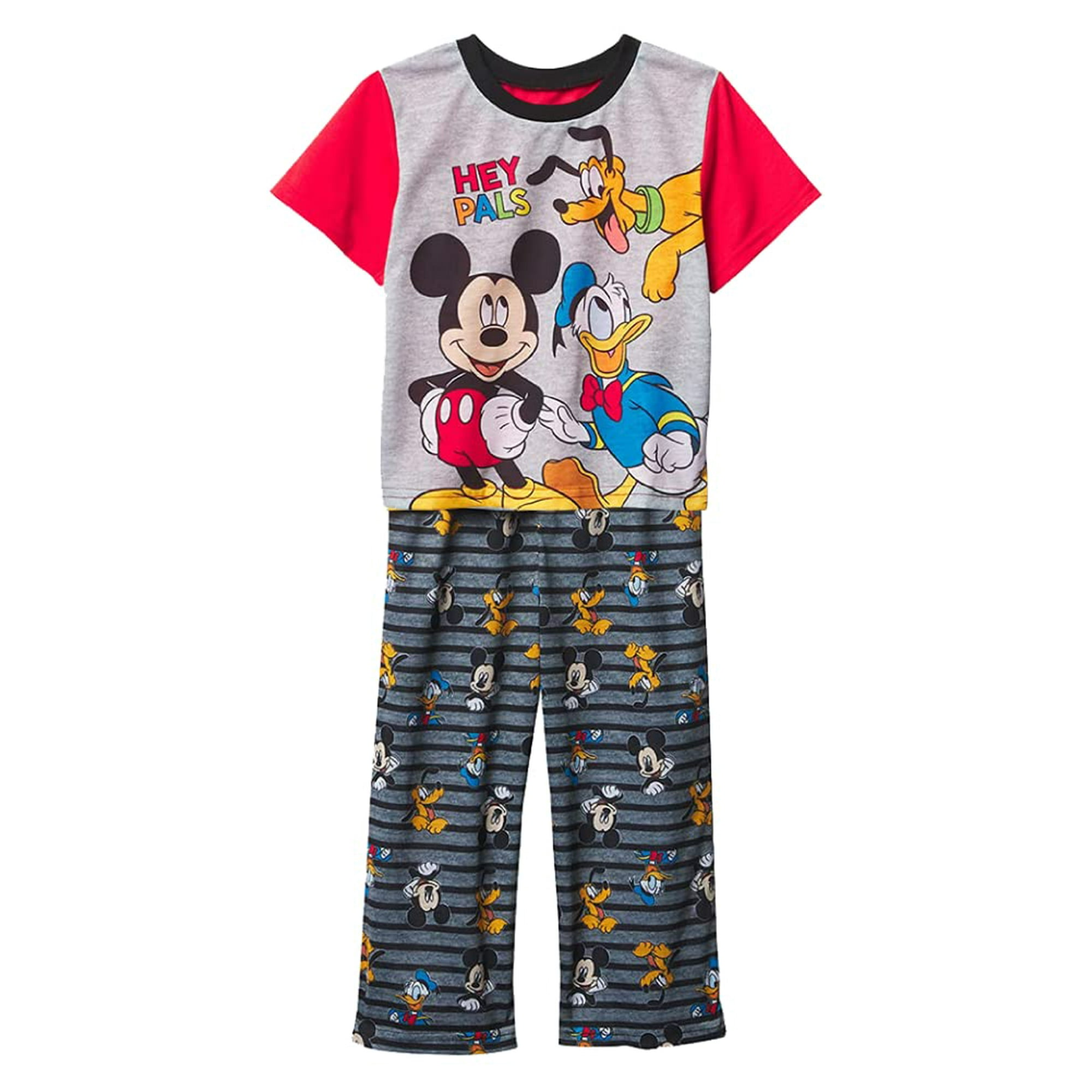 Disney Boys Mickey Mouse 2 Piece Button Front Pajama Set Hey Pals 2 4t Other