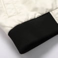 thumbnail image 5 of Lyinloo Men Casual Fashion Motorcycle Leather Winter Zipper Stand-up Collar Jacket Coats White M, 5 of 5