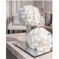 thumbnail image 4 of Rosas Artificiales Vhermosa 25 piezas espuma decoración de bricolaje color blanco, 4 of 5