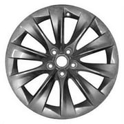 2020 TESLA TESLA S Aluminium 19" Factory OEM Charcoal Wheel 96921U30 Fits select: 2020 TESLA MODEL S