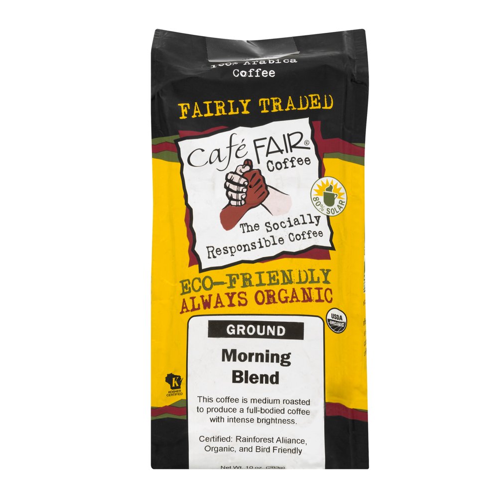 Café Fair Coffee Ground Coffee Morning Blend Medium Roast, 10.0 OZ