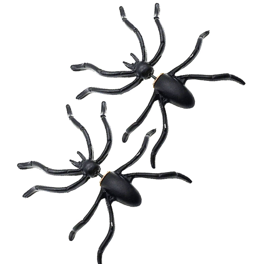 Black Spider Sterling Silver Spider Charm Spider Gift Spider Jewelry Halloween Charm Halloween Spider Nature Bug Charm Gothic Charm