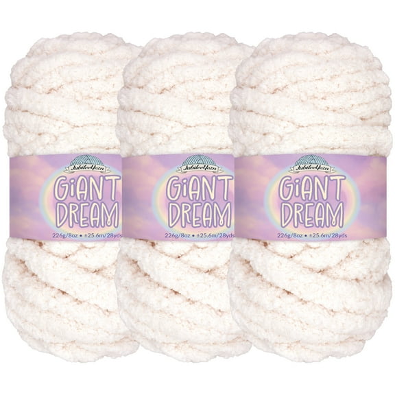 JubileeYarn Giant Dream Yarn - Jumbo Polyester - 226g/Skein - Utopia - 3 Skeins