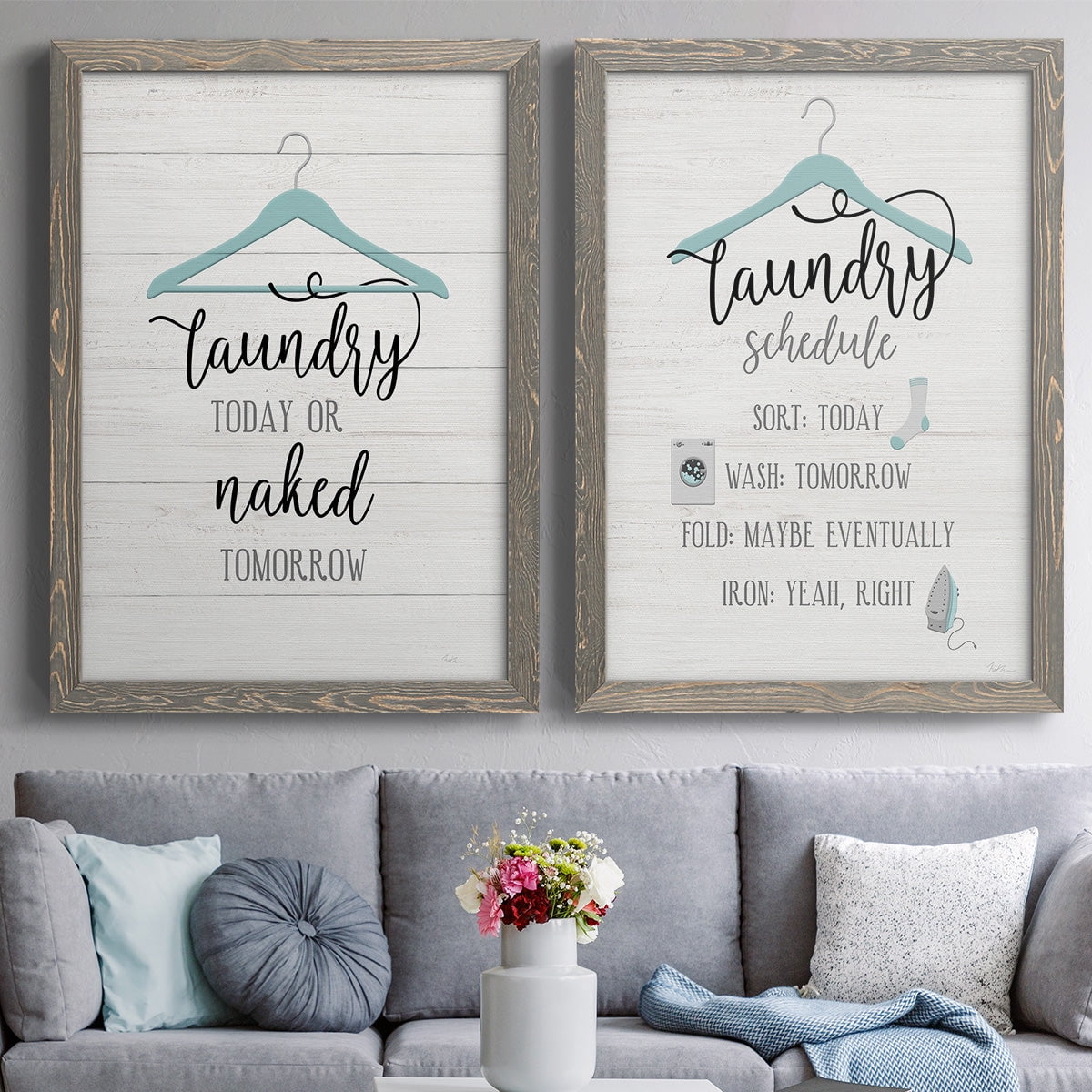 Naked Tomorrow - Premium Framed Canvas 2 Piece Set - Ready to Hang