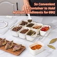 thumbnail image 4 of Bandeja dividida para servir, con tapa y asa, para aperitivos, 2 unidades, 4 of 7