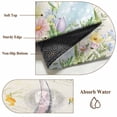 thumbnail image 6 of Runner Rug 2'x6', Easter Rabbit Washable Non-Slip Hallway Runner Rugs, Spring Colorful Eggs Wildflowers Leaves Bedside Rugs Floor Mats Carpet Runners for Kitchen Bathroom Laundry Room, 6 of 8
