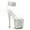Clear/Silver Multi, variant on women's pleaser bejeweled 812rs