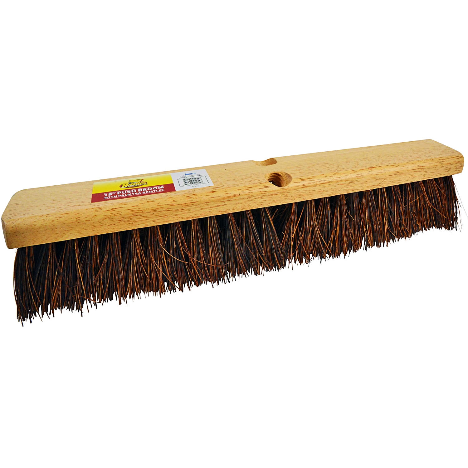 18" Stiff Broom With Handle & Stay Brush Sweeping Industrial Yard Outdoor Strong 