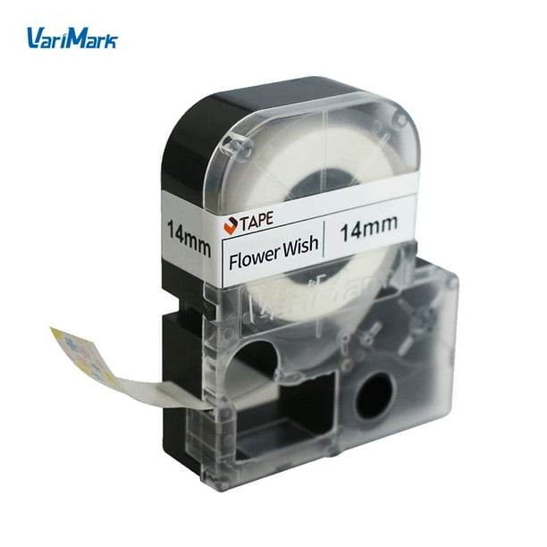 VariMark Colorful Label Tape Replacement Self-Adhesive Label Maker Tape 0.55 Inch(14mm)x18.0 Feet(5.5m) Waterproof and Oil-Proof for Home Office ...