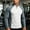 White, variant on Fengqque Men's Long Sleeve Athletic Shirts 1/4 Pullover Zip Sun Protection Rash Guard UPF 50  Outdoor Running T-Shirts White XL