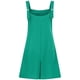thumbnail image 3 of Mono de verano liso con botones para mujer - Mono informal sin mangas con tirantes ajustables y bolsillos laterales, 3 of 4