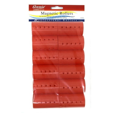 Annie 1 1/2" Red Magnetic Hair Rollers 12 Ct. #1356