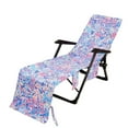 thumbnail image 2 of Beach Chair Cover, Lounge Chair Covers with Side Pockets 84.6" x 29.5",Thick and Quick Dry Lounge Chair Towel Cover for Sun Lounger, Pool Beach Garden Outdoor Tanning Chair Cover, 2 of 6