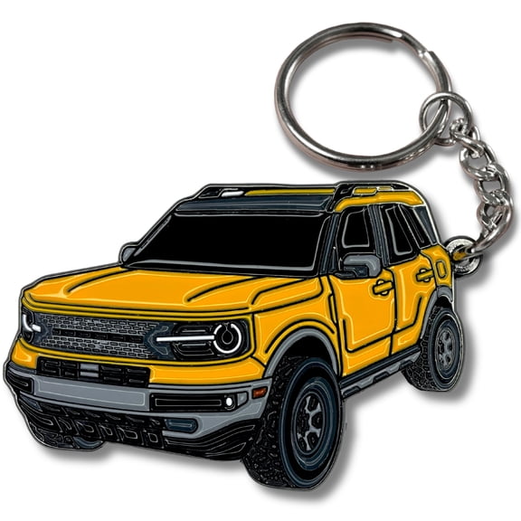 Sport Keychain compatible with Ford Bronco Sport Accessories 2023 2024 4 door Car Key Chain Fob Cover