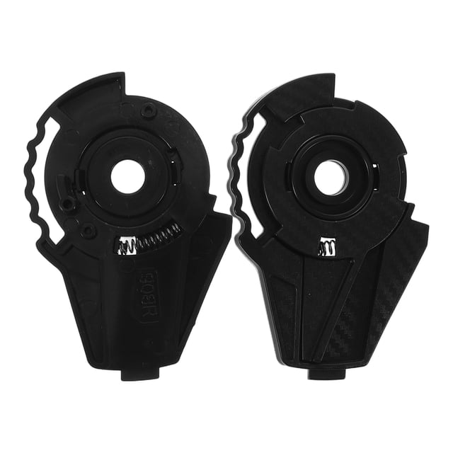 RUNROTOO 1 Y Engranaje Para Visor De Casco Motocicleta Negro Con Ligero