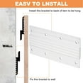 thumbnail image 3 of Uxcell French Cleat Picture Hanger 18 inch, 1 Set Aluminum Z Clip Interlocking Kit, 3 of 6