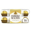 Ferrero Rocher Fine Hazelnut Milk Chocolate, 16 Count, Chocolate Candy Gift Box, 7 oz
