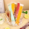 thumbnail image 2 of Bolsas de paletas de hielo transparentes desechables, paletas de helado DIY, jugo de fruta, batidos, molde de yogur, bolsa con cremallera, bolsa de paletas de hielo para niños, 2 of 5