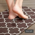 thumbnail image 4 of Kitchen Mat [2 PCS] Cushioned Anti-Fatigue Kitchen Mats and Rugs, Waterproof Non-Slip Kitchen Rug Heavy Duty PVC Ergonomic Comfort Standing Foam Mat for Floor Home, Sink, Laundry,Brown, 4 of 5