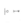 thumbnail image 4 of 1 Pair Stud Earrings for Women Cubic Zirconia Stainless Steel Hypoallergenic Medium Stud Earrings Non Tarnish Gift Jewelry by PALIFEUR, 4 of 7