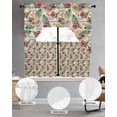 thumbnail image 2 of Tropical Summer Swag Curtains for Living Room/Bedroom Windows, Coastal Palm Leaf Flowers Starfish Kitchen Curtains and Valances Set 36 Inch Length, Light Filtering Swags Valance Curtain Panels, 2 of 5