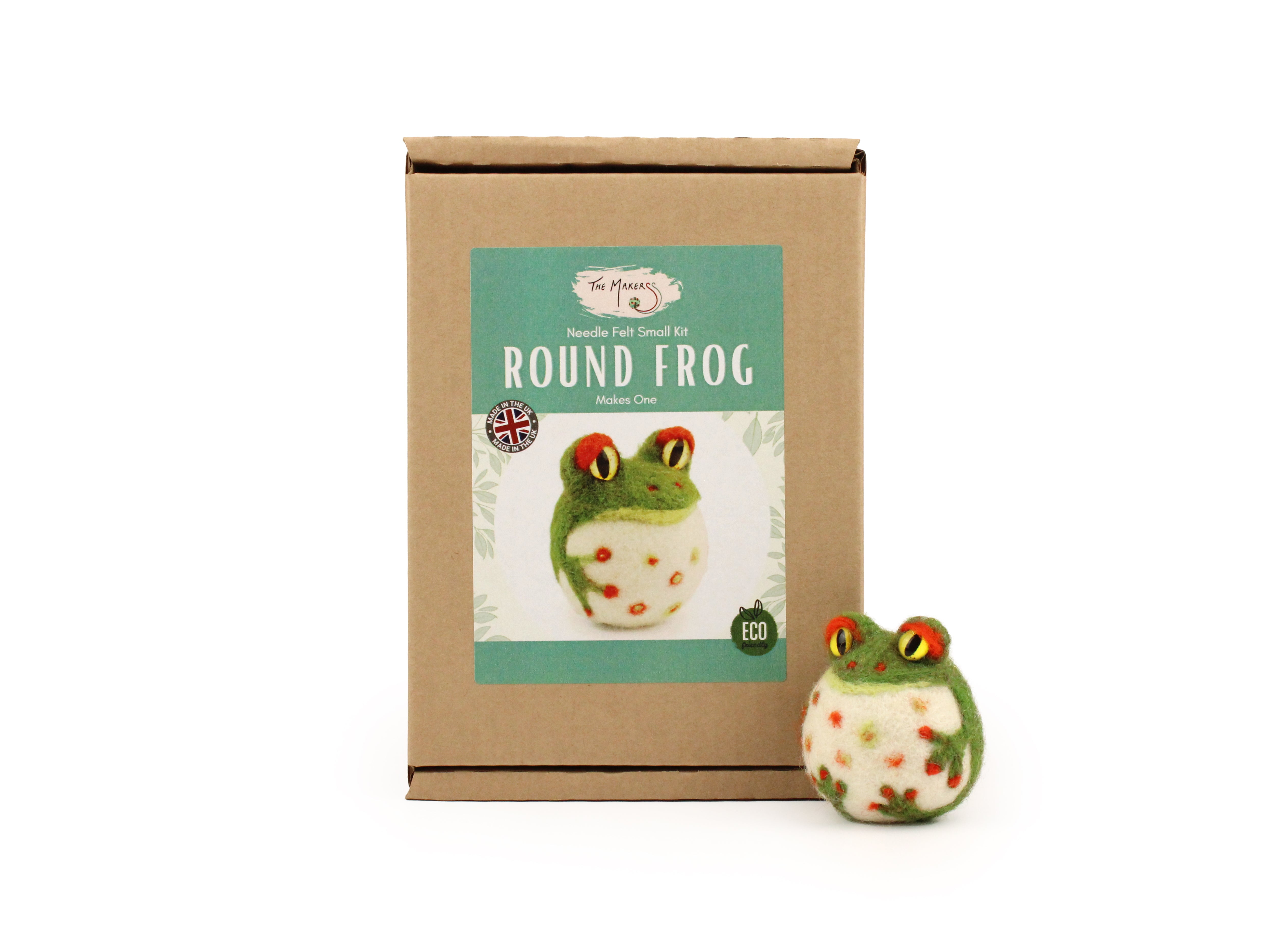 Felting Kit - Round Frog Needle Felt Kit