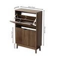 thumbnail image 4 of Shoe Storage Cabinet with Doors for Entryway Wood Hidden Shoe Organizer for Heels, Boots, Slippers, 4 of 10