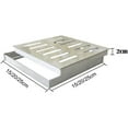 thumbnail image 2 of Bgsha Drainage System Square Drain Cover Load-Bearing Capacity Precision Welding Rust-Proof Garden Use Outdoor Settings, 2 of 10