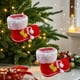 thumbnail image 4 of Adornos navideños, adornos navideños, regalos navideños. Botas de caramelo navideñas ideales para guardar dulces navideños. Botas rojas aterciopeladas. Portalápices colgantes. Bolsas de regalo. Botas, 4 of 6