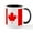 White/Black Inside, variant on CafePress - Canadian Flag Mug - 11 oz Ceramic Mug - Novelty Coffee Tea Cup