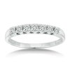 10kw 1/4cttw 7 Stone Ann Band Wg Ring