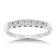 10kw 1/4cttw 7 Stone Ann Band Wg Ring