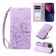 thumbnail image 1 of Funda Cartera GANGXUN con Diseño de Perrito en Relieve para iPhone 14 Plus , Protección 360° con Ranuras y Correa Desmontable, 1 of 6