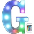 thumbnail image 1 of Colorful LED Marquee Letter Lights with Remote – Light Up Marquee Signs – Party Bar Letters with Lights Decorations for The Home - Multicolor N, 1 of 9